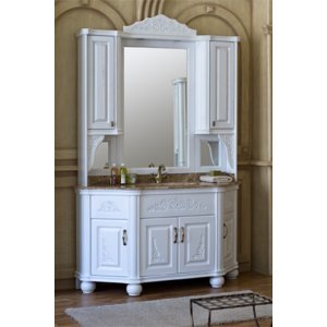Комплект мебели для ванной Classic 140A (цвет-белый) Аллигатор-мебель