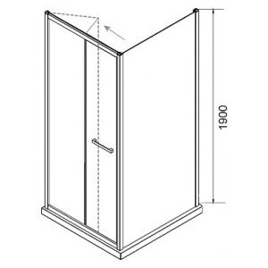 Душевой уголок Edelform Nobile EF-6030T 90 см