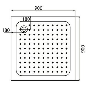 Поддон для душа Edelform Nobile EF-8030 90 см